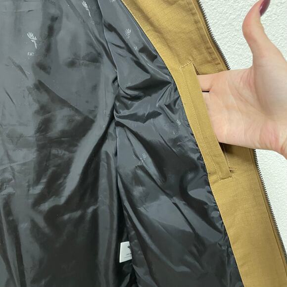 Fat Moose Aiden Vest Quilted Khaki Tan Size Medium - Picture 11 of 15